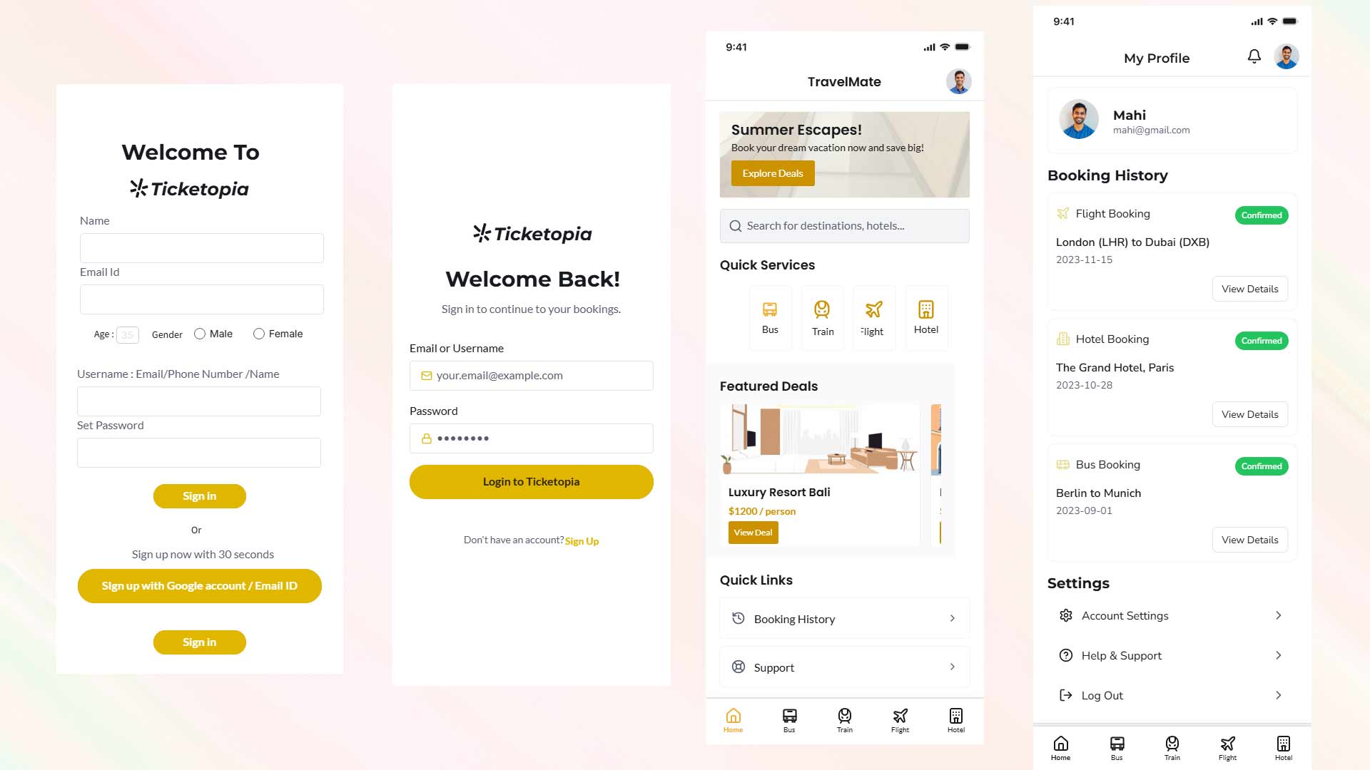 Travel Booking App